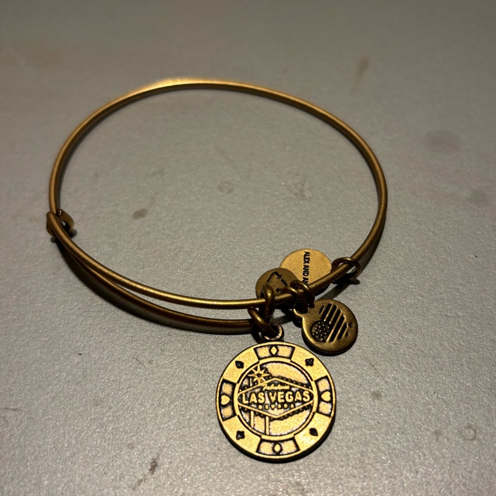 Alex and Ani Las Vegas Goldtone Energy Charm Bracelet